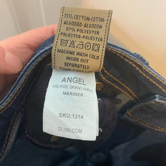 DL1961 Angel Mid-rise Skinny Ankle in Mariner - Picture 11 of 11